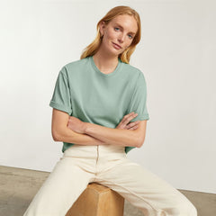 The Everyone Premium Weight Tee | White Sage