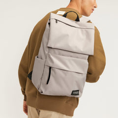 The ReNew Transit Backpack | Warm Quartz (with label)