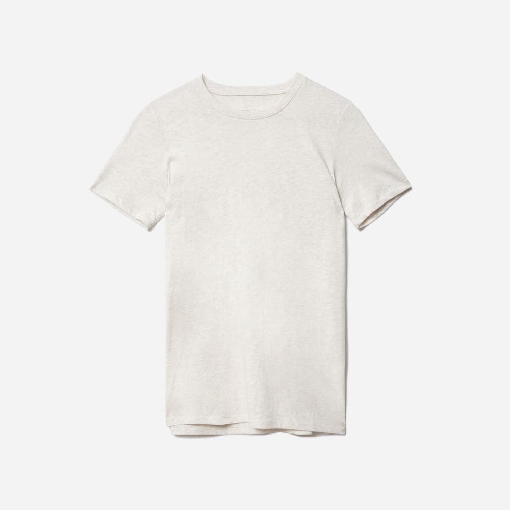 The Organic Cotton Crew Tee | Heathered Oat