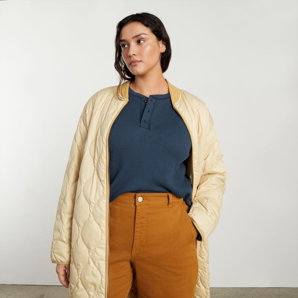 The Organic Cotton Waffle Henley | Atlantic