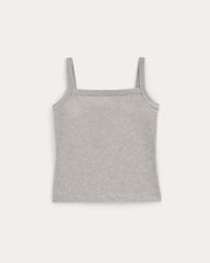 The Essential Square-Neck Tank | Heathered Grey