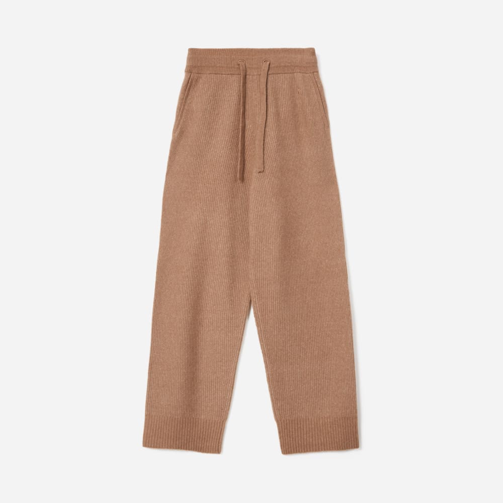 The Cozy-Stretch Wide-Leg Sweatpant | Camel