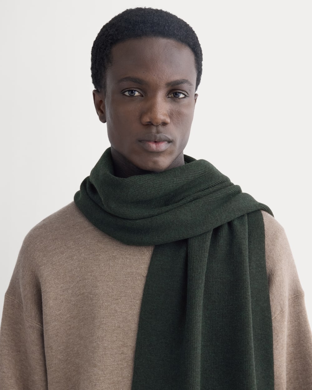 The Cabin Scarf | Heathered Dark Sea