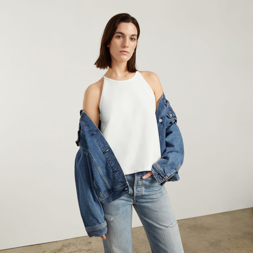 The Hemp Cutaway Tank | White