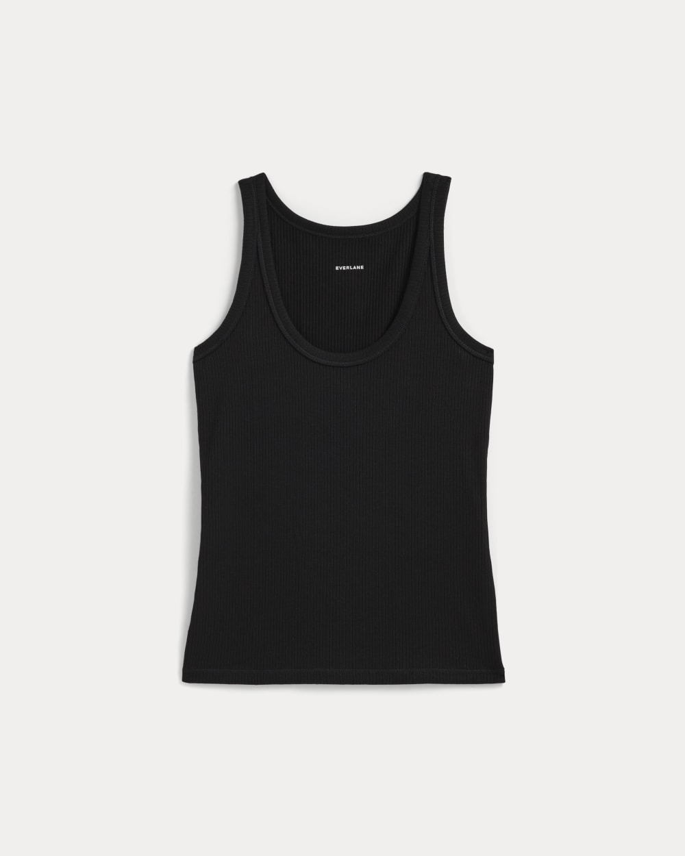 The Shimmy Scoop-Neck Tank | Black