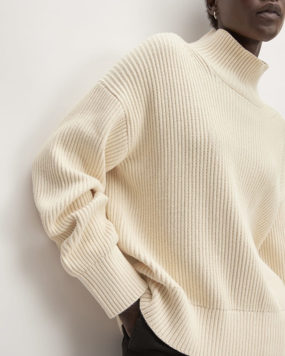 The Organic Cotton Ribbed Turtleneck | Canvas