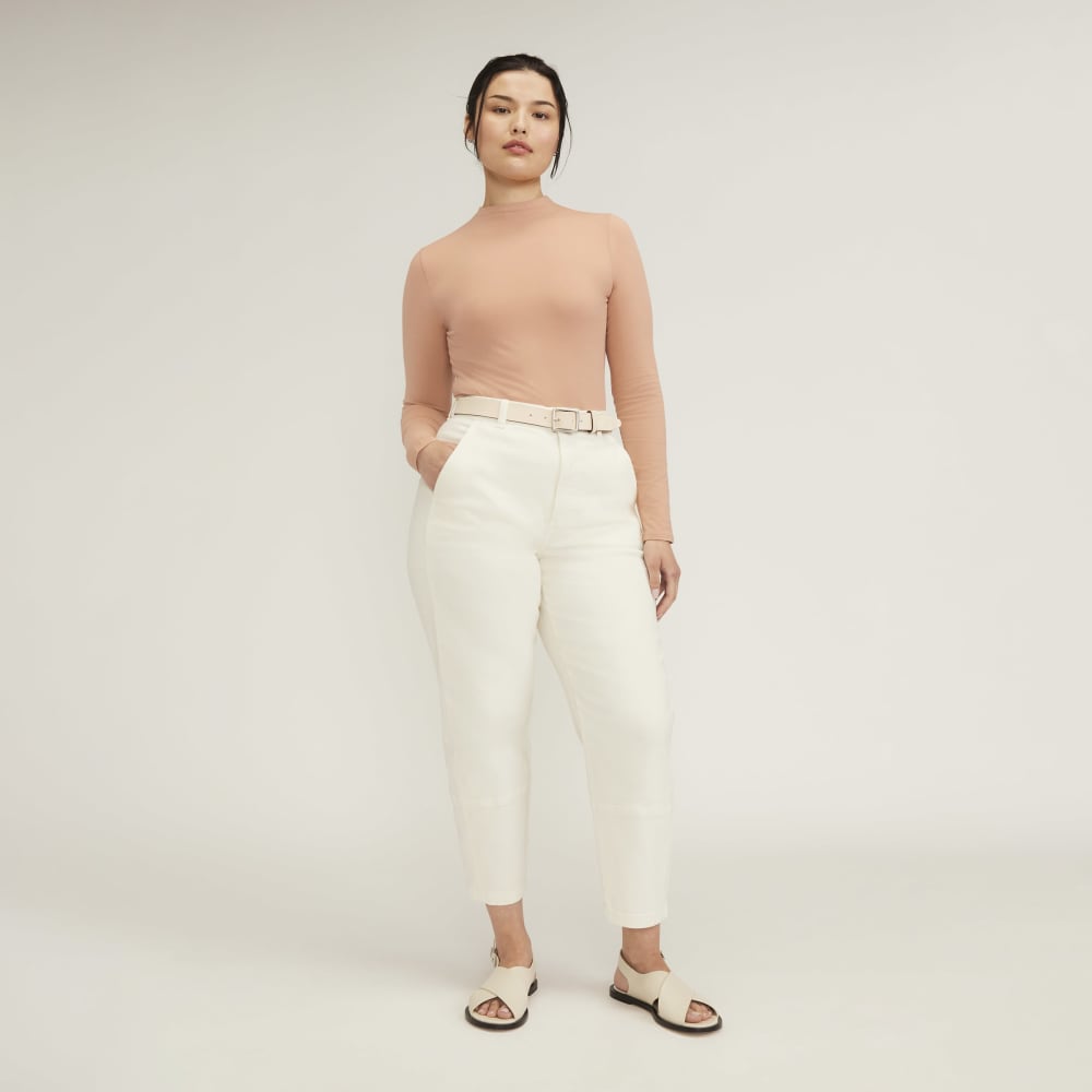 The Supima® Form Funnel Neck Tee | Blush Pink