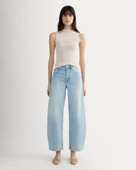 The Luxe Rib Funnel-Neck Tank | Heathered Oat