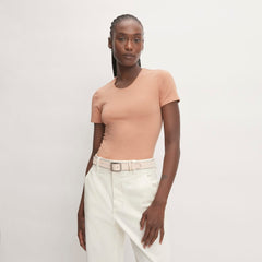 The Supima® Form Crew Neck Tee | Blush Pink