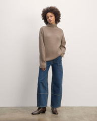 The Fisherman Turtleneck in Wool Cashmere | Oatmeal