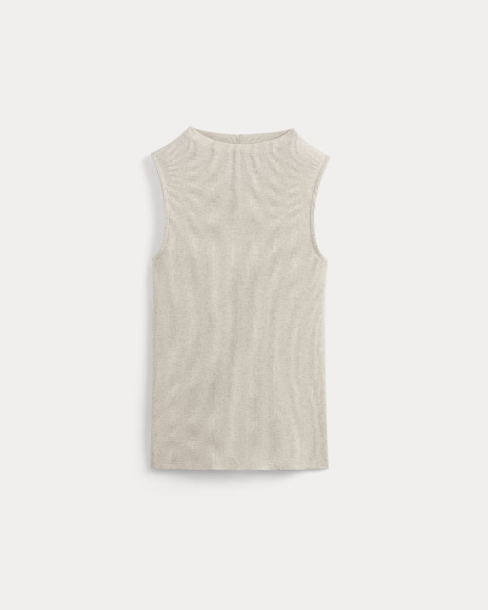 The Luxe Rib Funnel-Neck Tank | Heathered Oat
