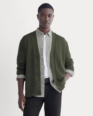 The Classic Cardigan in Everyday Cotton | Dark Green