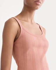 Lounge Rib Tank | Ash Rose