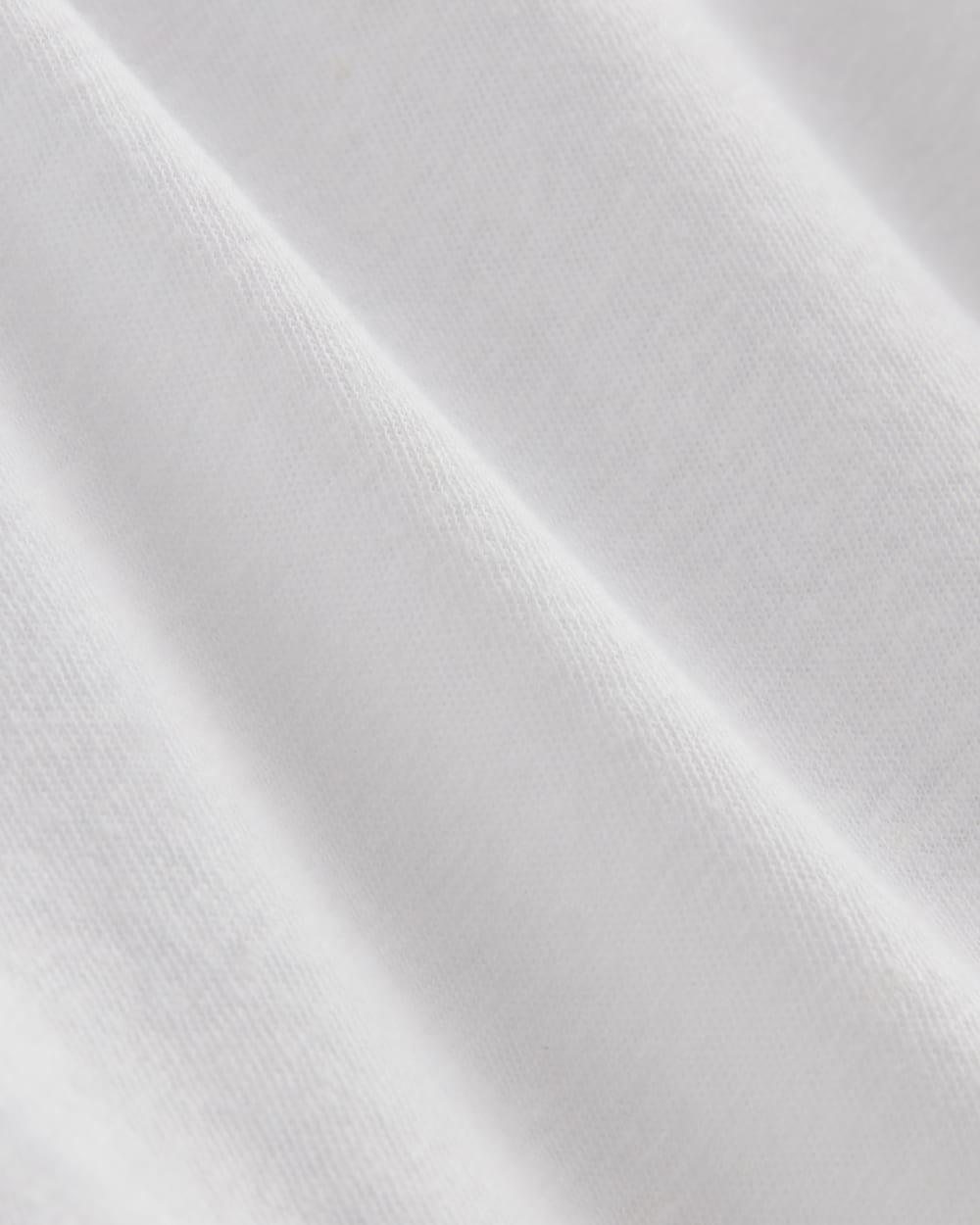 The Box-Cut Tee in Cotton Linen | White