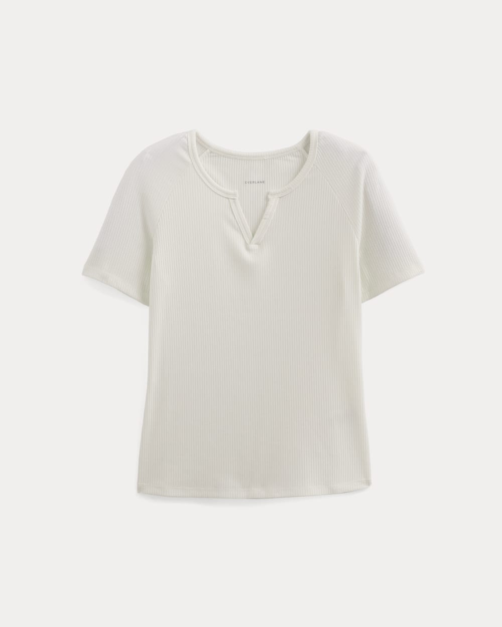 The Shimmy V-Neck Top | Bone