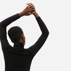 The Organic Cotton Turtleneck | Black