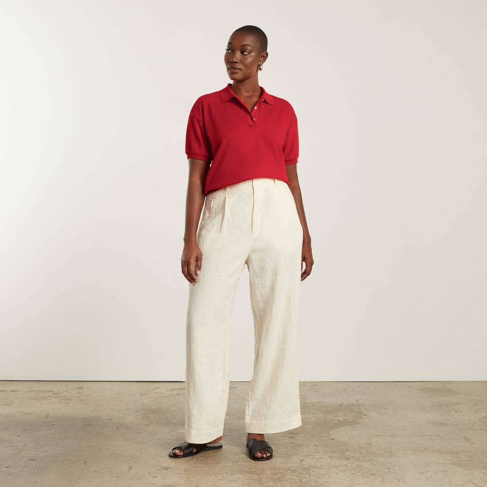 The Oversized Polo | Goji Berry
