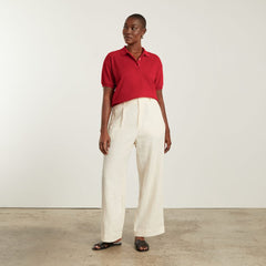 The Oversized Polo | Goji Berry