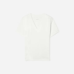 The Vintage V-Neck Hemp Tee | White