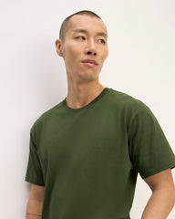 The Premium-Weight Relaxed Crew | Uniform | Deep Moss Green