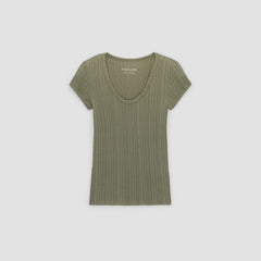 The Rib Soft Knit Scoop-Neck Tee | Kalamata
