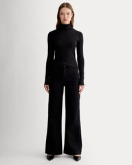 The Luxe Rib Turtleneck | Black