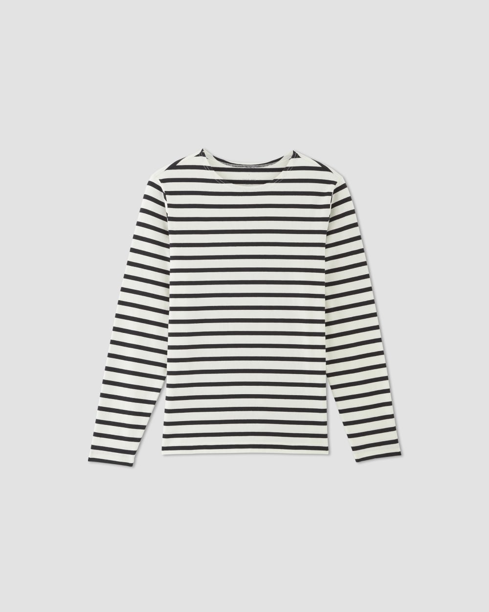 The Premium-Weight Long-Sleeve Mariner Tee |  Canvas / Black