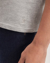 The Organic Cotton V-Neck Tee |  Heathered Grey