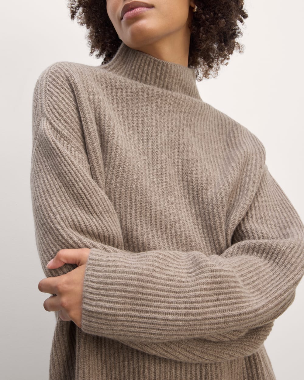 The Fisherman Turtleneck in Wool Cashmere | Oatmeal