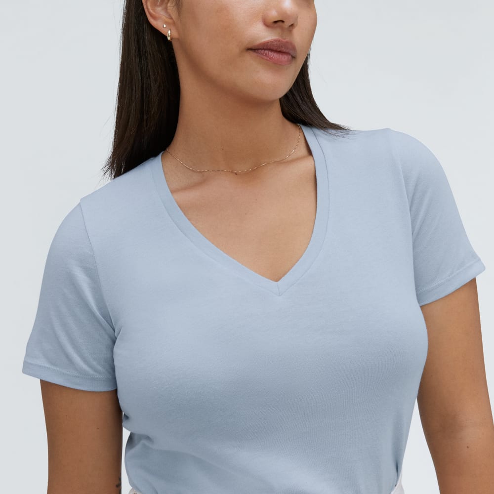 The Organic Cotton V-Neck | Mist