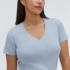 The Organic Cotton V-Neck | Mist