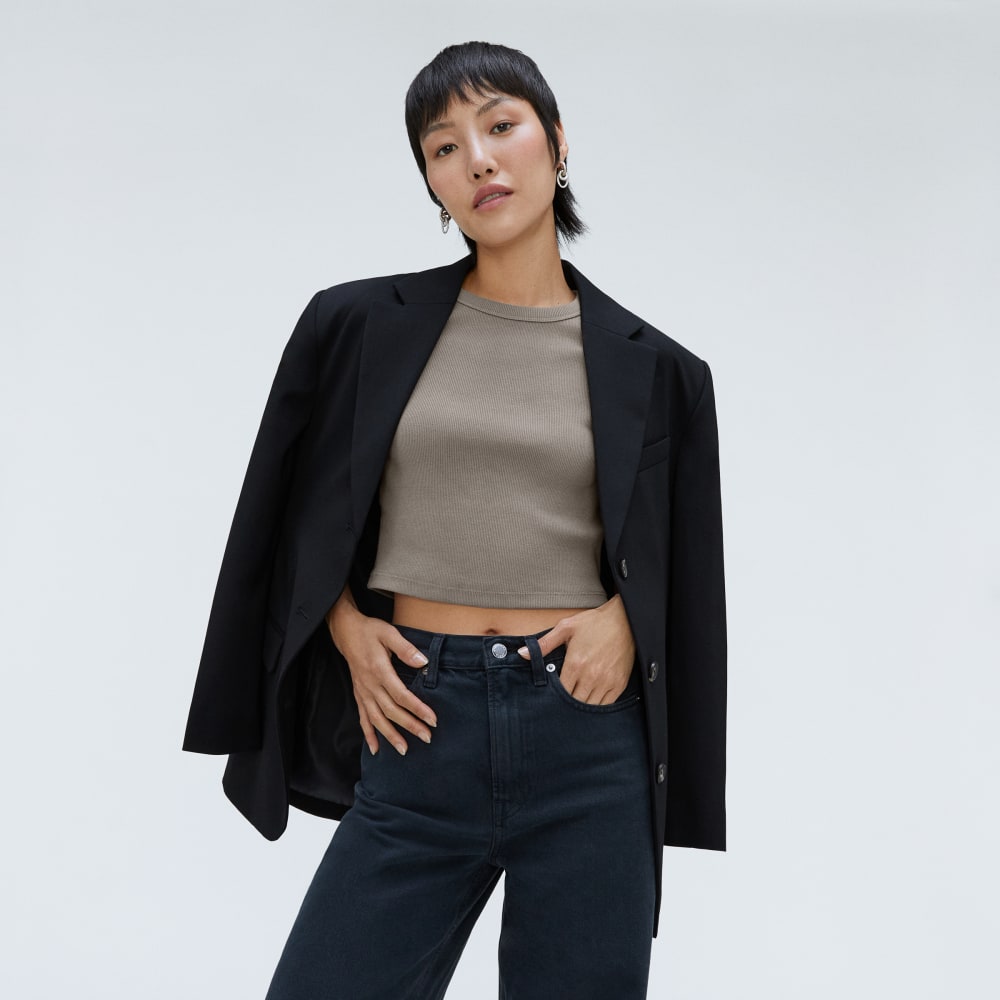 The '90s Rib Tee | Clay