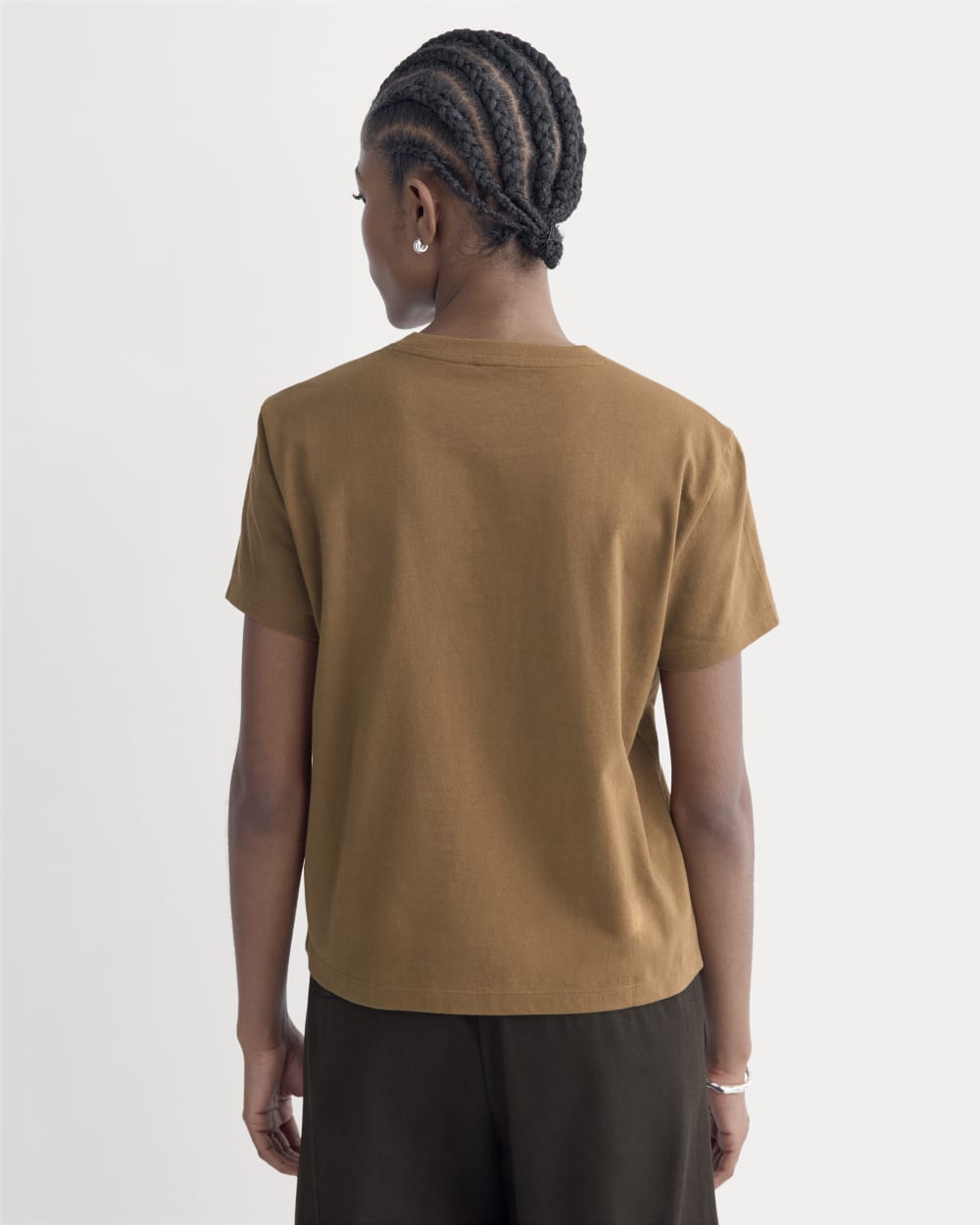 The Box-Cut Tee in Essential Cotton | Toffee | No Pocket