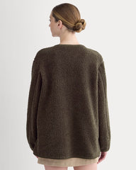 Reversible Teddy Jacket | Coffee Bean