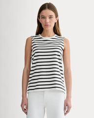 The Mariner Tank | Black / Canvas Tan