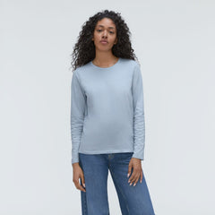 The Organic Cotton Long-Sleeve Crew | Mist