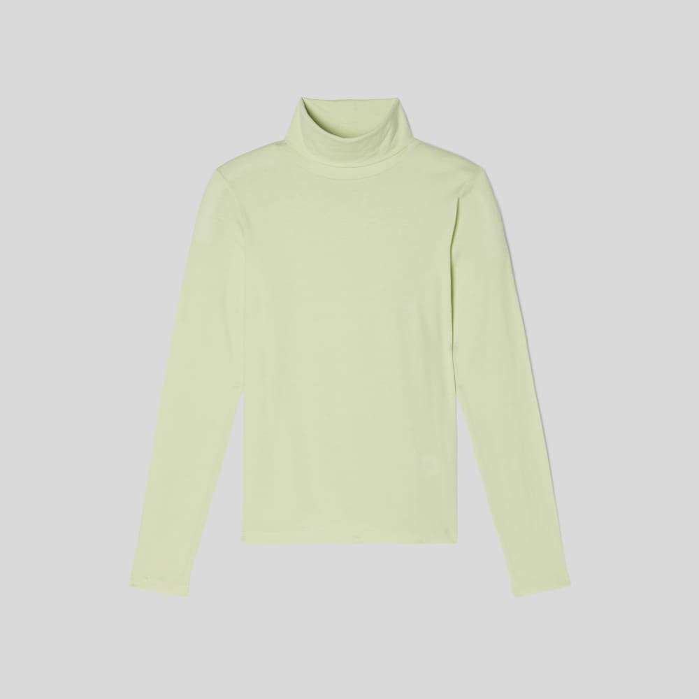 The Organic Cotton Turtleneck | Seafoam Green
