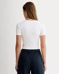 The '90s Rib Tee | White