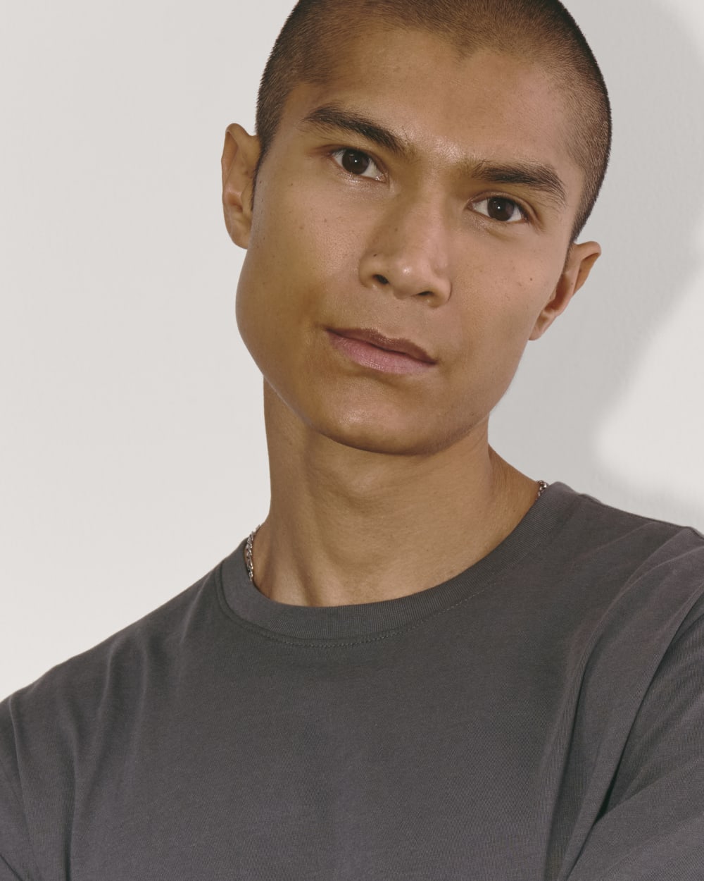 The Essential Organic Long-Sleeve Tee | Graphite