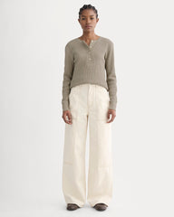 The Waffle Henley | Oatmeal Heather