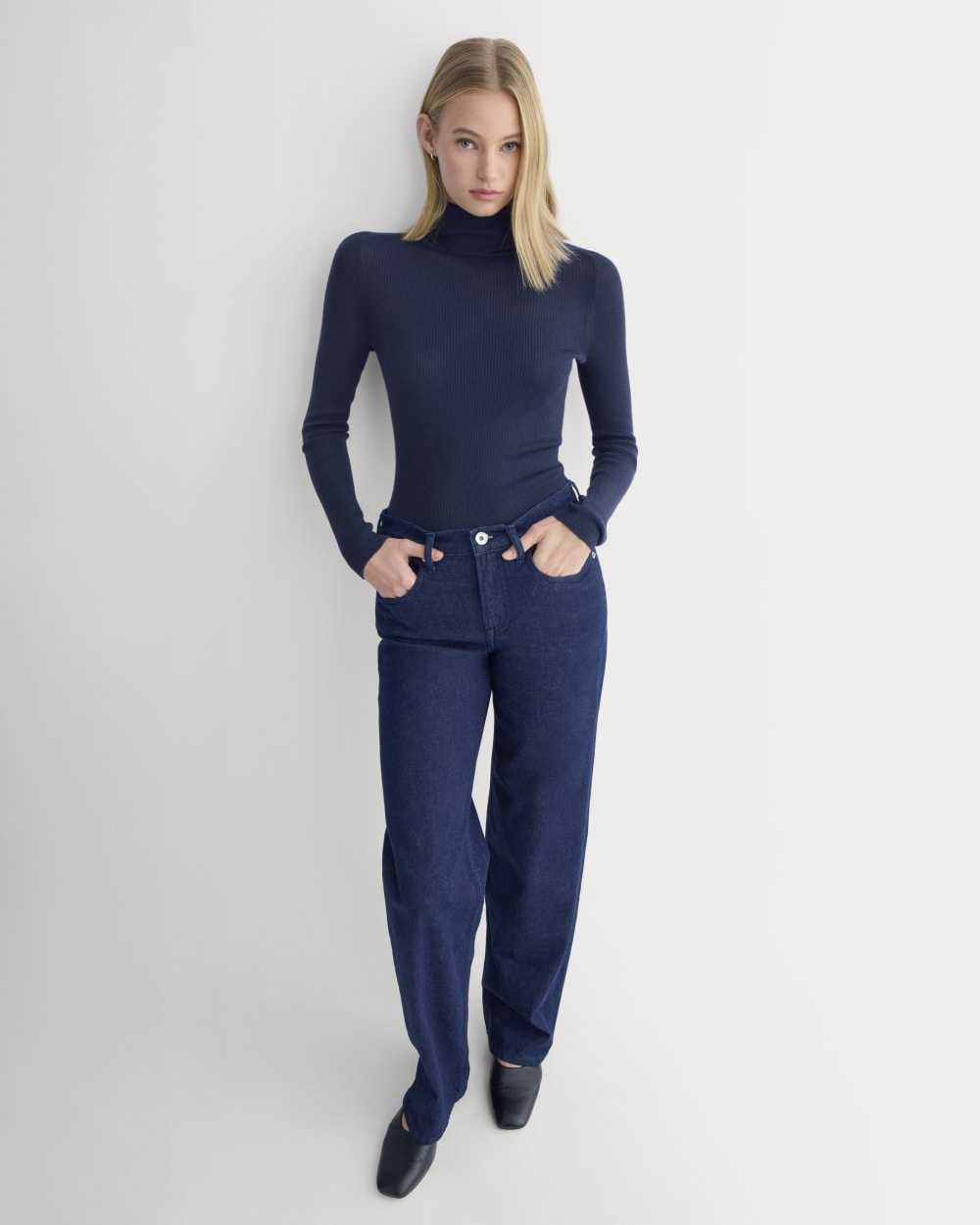 The Turtleneck in Ultrasoft Merino | Rich Navy