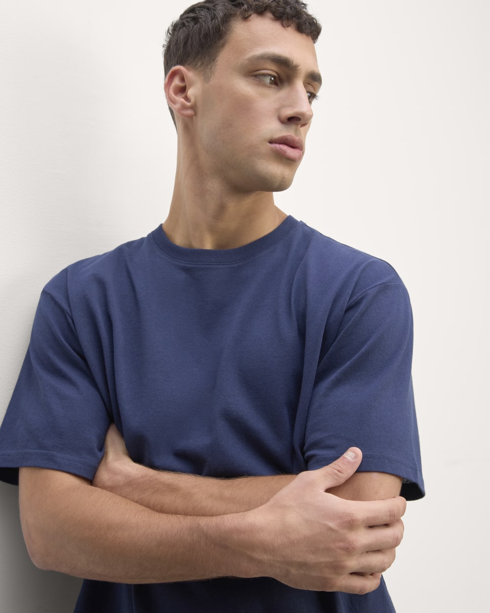 The Premium-Weight Relaxed Crew | Uniform | Navy
