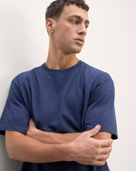 The Premium-Weight Relaxed Crew | Uniform | Navy