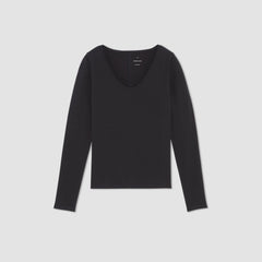 The Supima® Form Ballet Neck Tee | Black