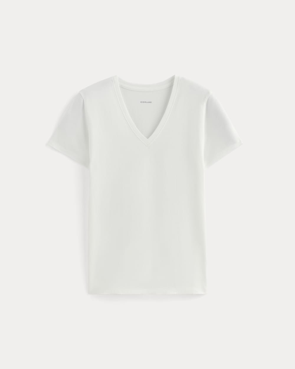 The Slim V-Neck Tee in Essential Cotton | White