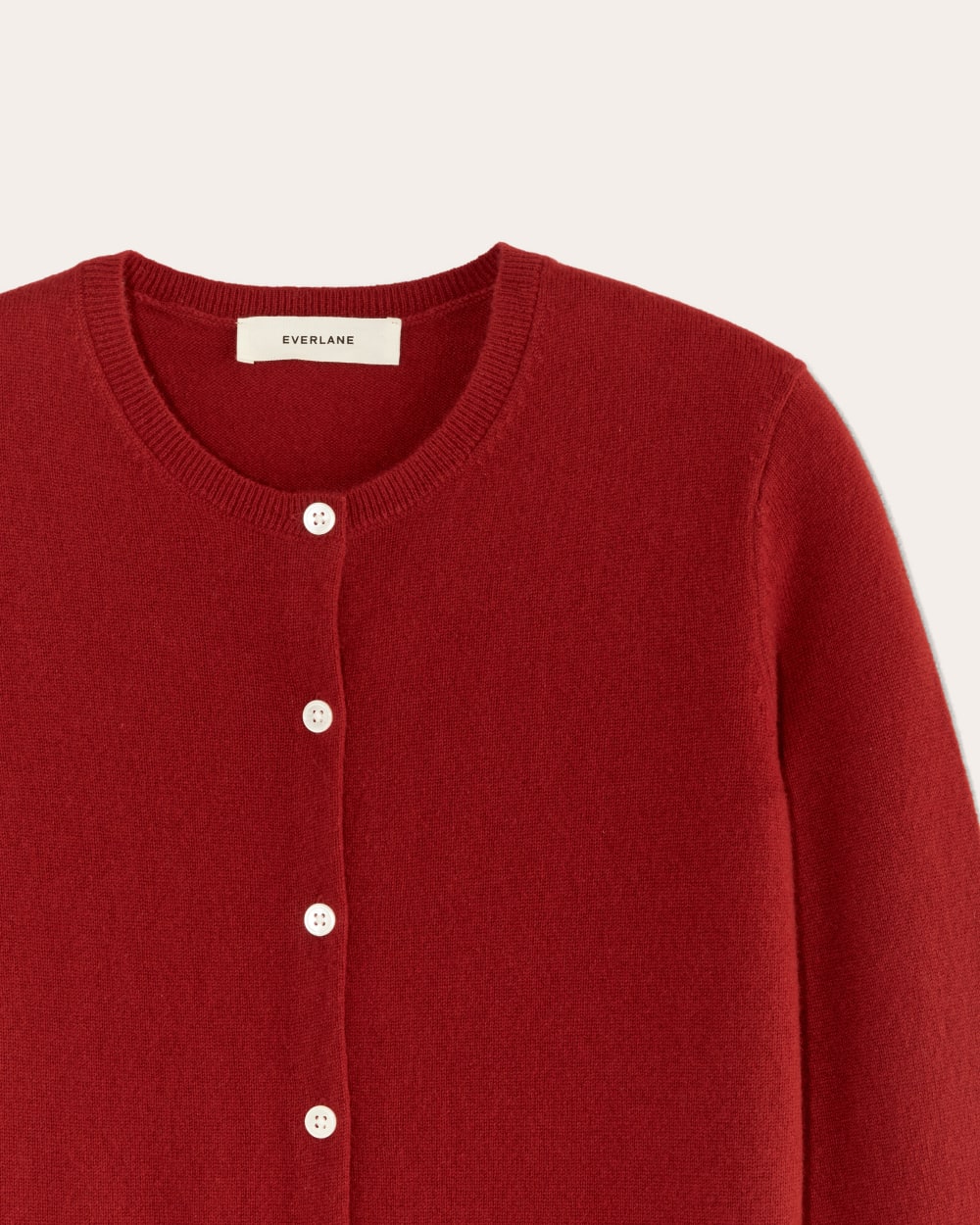 The Classic Cardigan in Cashmere | Berry Red