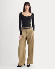 Sweetheart-Neck Top in Butterluxe | Black