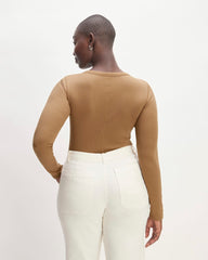 The Luxe Rib Henley | Toasted Coconut