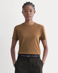 The Box-Cut Tee in Essential Cotton | Toffee | No Pocket