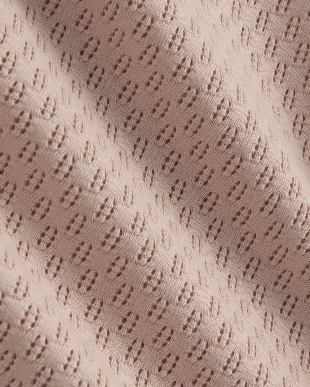 The Pointelle Short-Sleeve Tee | Rose Smoke